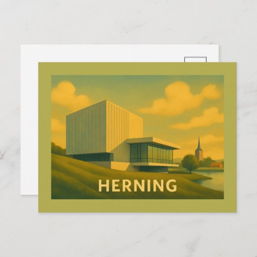 Herning Denmark Modern Art Briefkaart (Voorkant / Achterkant)