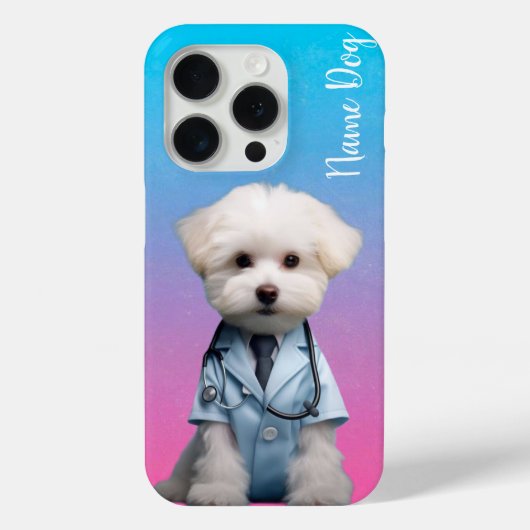 Hernoem je Bichon Frise-hond op de telefoonhoesjes Case-Mate iPhone Case (Achterkant)