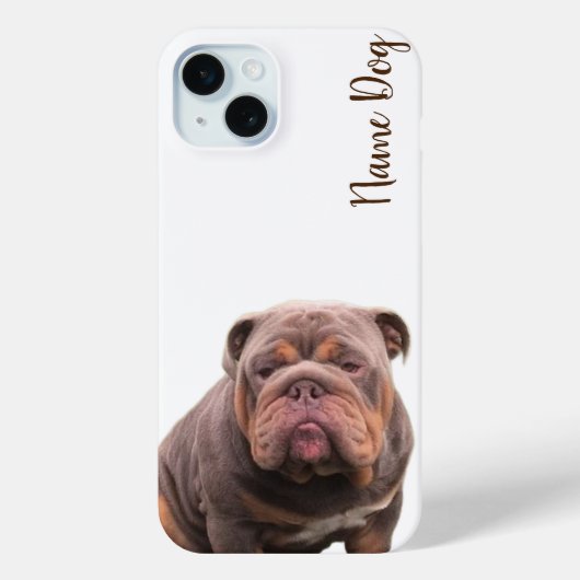 Hernoem je bulldog engels hond op de telefoonhoesj Case-Mate iPhone case (Achterkant)