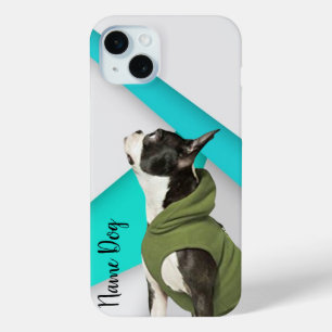 Hernoem je bulldog Franse hond op de telefoonhoesj iPhone 15 Mini Hoesje
