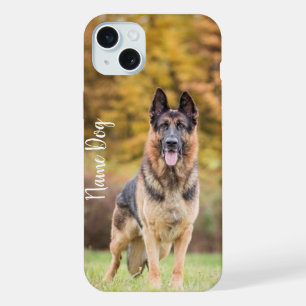 Hernoem je Duitse Herdershond hond op de telefoon iPhone 15 Plus Case