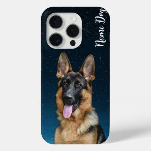 Hernoem je Duitse herdershond op de telefoonhoesje iPhone 15 Pro Case