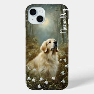 Hernoem je golden retriever hond op de telefoonhoe iPhone 15 mini hoesje