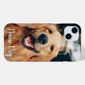 Hernoem je Golden Retriever-hond op de telefoonhoe Case-Mate iPhone Case (Achterkant (horizontaal))