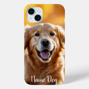Hernoem je Golden Retriever-hond op de telefoonhoe iPhone 15 Mini Hoesje