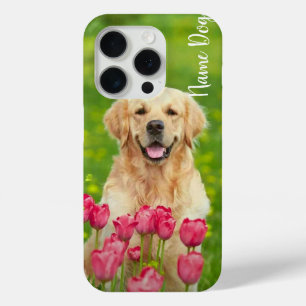 Hernoem je Golden Retriever-hond op de telefoonhoe iPhone 15 Pro Case