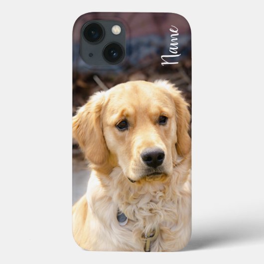 Hernoem je Golden Retriever-hond op de telefoonhoe Case-Mate iPhone Case (Achterkant)