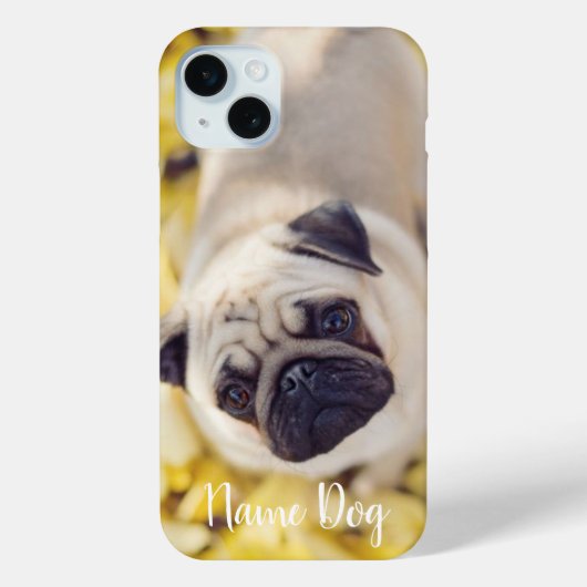 Hernoem je Pug Dog hond op de telefoonhoes Case-Mate iPhone Case (Achterkant)