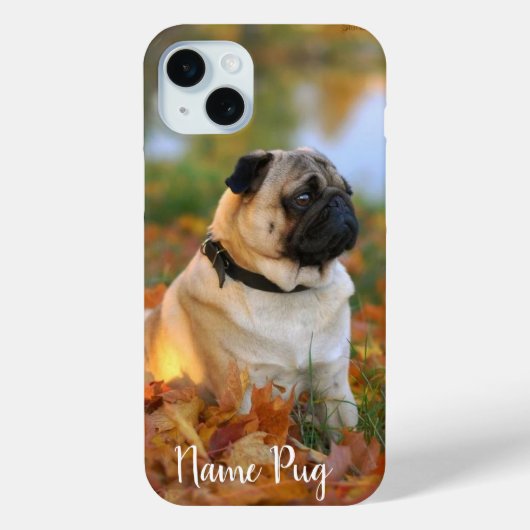 Hernoem je Pug Dog hond op de telefoonhoesjes Case-Mate iPhone Case (Achterkant)