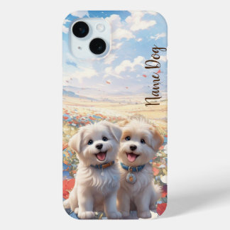 Hernoem je Yorkshire Terri hond op de telefoonhoes iPhone 15 Mini Hoesje