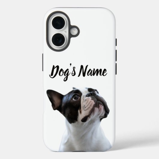Hernoem uw Bulldog Franse hond op uw Case-Mate iPhone Case (Achterkant)