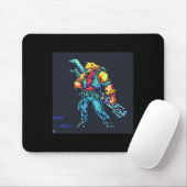 Hero ( 90's Retro Videospel Pixel Style Art) Muismat (Met muis)