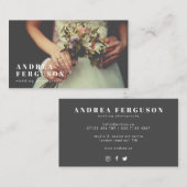 Hero Afbeelding Fotograaf links uitlijnde bekledin Visitekaartje (Voorkant / Achterkant)