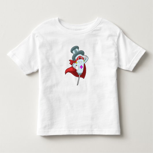 Hero als verpleegster met spuit kinder shirts (Voorkant)