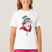 Hero als verpleegster met spuit t-shirt (Voorkant)