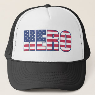 Hero American Flag Stars Stripes Red Blue Trucker Pet