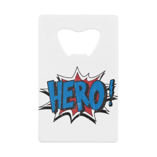  Hero Art Graphic Super Heroes Art Creditkaart Flessenopener (Voorkant)