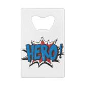  Hero Art Graphic Super Heroes Art Creditkaart Flessenopener (Achterkant)