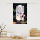 HERO AUDIE MURPHY GRAVE - ARLINGTON POSTER (Keuken)