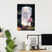HERO AUDIE MURPHY GRAVE - ARLINGTON POSTER (Thuiskantoor)