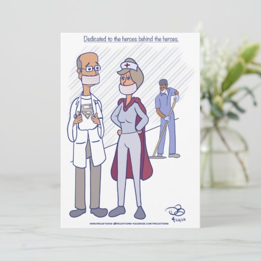 Hero Bedankkaart (Staand voorkant)