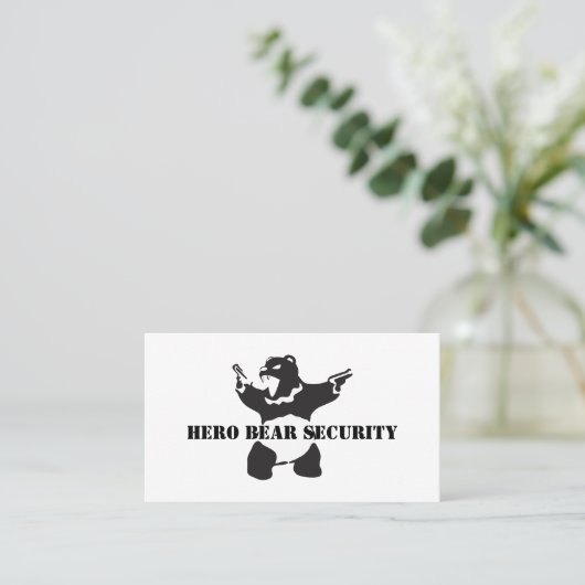 Hero Beer Security Visitekaartje (Staand voorkant)