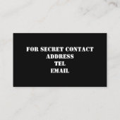 Hero Beer Security Visitekaartje (Achterkant)