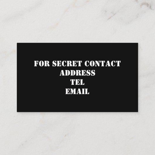 Hero Beer Security Visitekaartje (Achterkant)