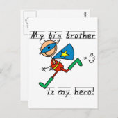 Hero Big Brother Tshirts en Gifts Briefkaart (Voorkant / Achterkant)