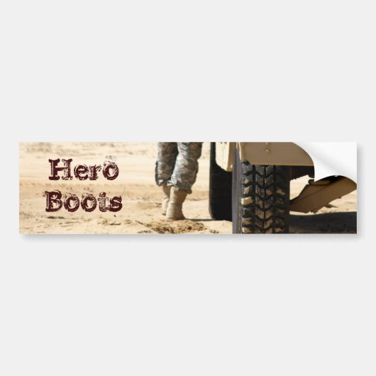 Hero Boots Bumpersticker (Voorkant)