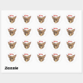Hero Burrows Ronde Sticker (Vel)