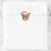 Hero Burrows Ronde Sticker (Tas)