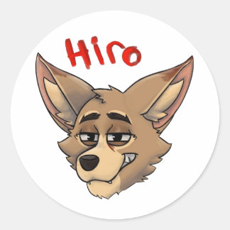 Hero Burrows Ronde Sticker
