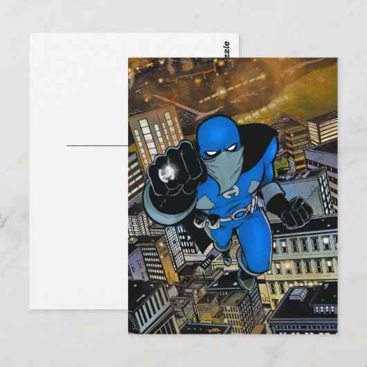 Hero by Night Issue 1 cover briefkaart (reeks 1) (Voorkant / Achterkant)