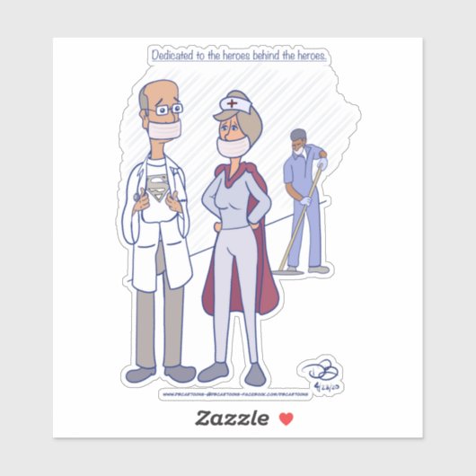 Hero Custom Cut Stickers (Vel)