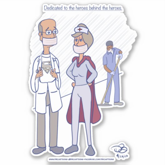 Hero Custom Cut Stickers (Voorkant)