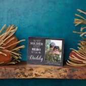 Hero Dad Army Militaire soldaat Soldier Fathers Da Fotoplaat (Zijkant)