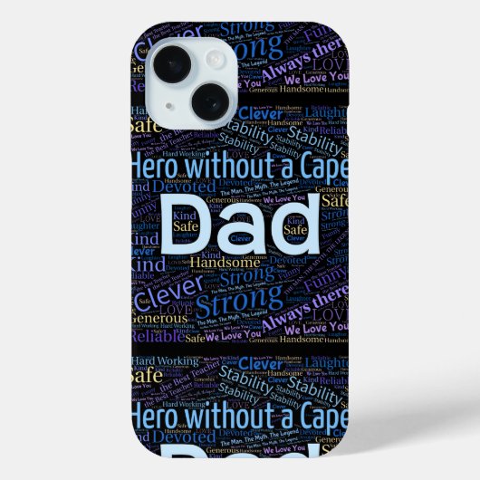 Hero Dad Custom Case-Mate iPhone Case (Achterkant)