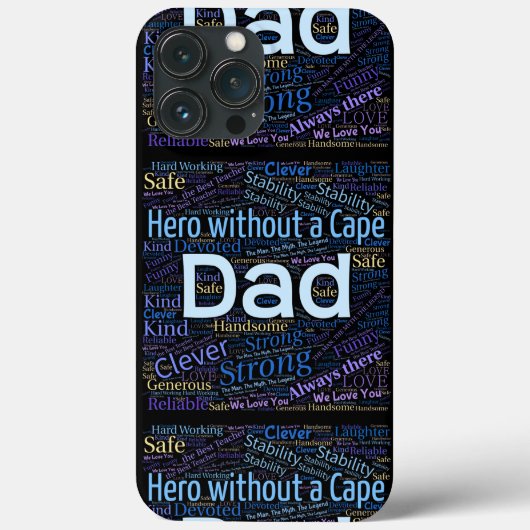 Hero Dad Custom Hoesje-Mate iPhone Case (Achterkant)