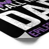 Hero Dad Epilepsie Bewustzijn Epilepsie Pati Poster (Hoek)