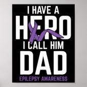 Hero Dad Epilepsie Bewustzijn Epilepsie Pati Poster (Voorkant)