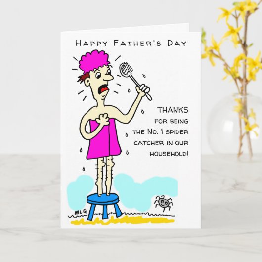 Hero Dad Happy Vaderdag Kaart (Gele Bloem)