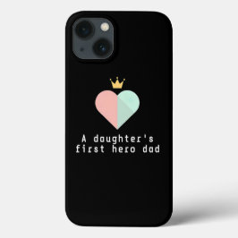 Hero Dad Hart Telefoonhoes Schattige Vaderdag Gift Case-Mate iPhone Case