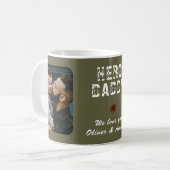 Hero Daddy Father`s Day 2 Photo Collage Koffiemok (Voorkant links)