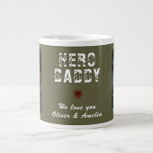 Hero Daddy Vaderdag 2 Foto Collage Grote Koffiekop (Voorkant)