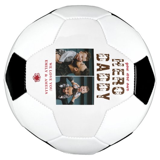 Hero Daddy Vaderdag 2 Foto Collage Voetbal (Gedraaid)