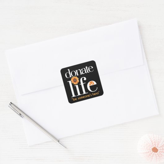 Hero Donate Life Stickers (Envelop)