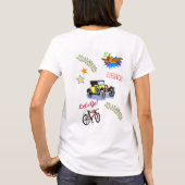 Hero Fiets Auto Vliegtuig T-shirt (Achterkant)