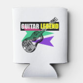 Hero Gitaar Legend Retro  Illustration Kan Blikjeskoeler (Achterkant)