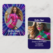 Hero Glow Foto Coscards Cosplay Trading Kaarten Visitekaartje (Voorkant / Achterkant)